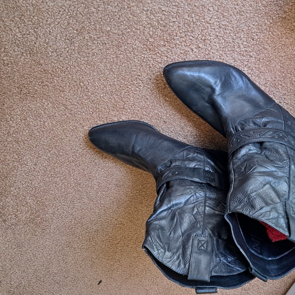 Black Leather Boots
